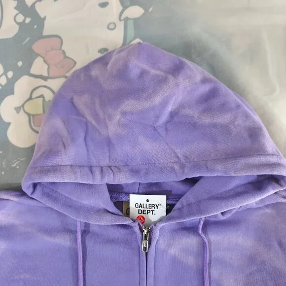 Gallery Dept. Tie-dye Zip-up Hooded Sweatshirt - Picture 2 of 8